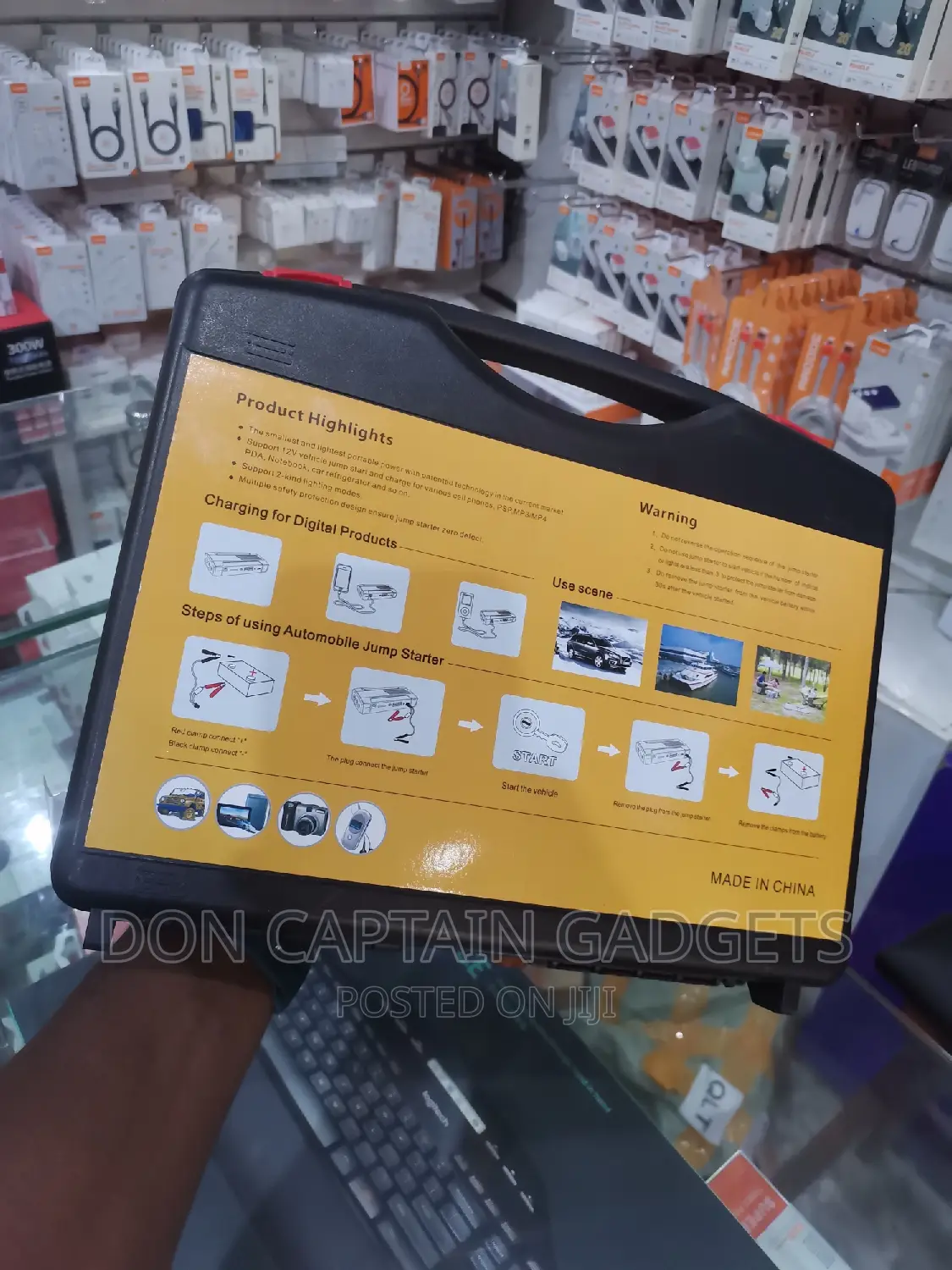 QY39 High Power Car Jump Starter 119,800mah