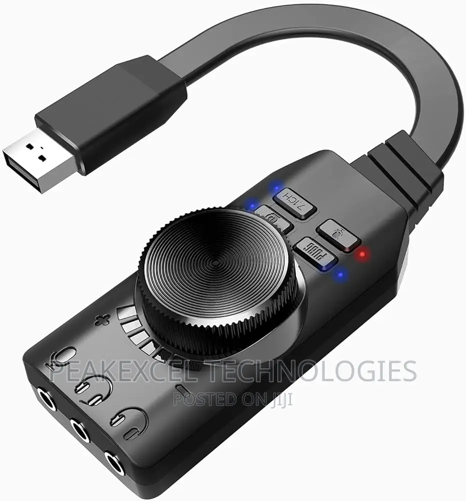 USB External Sound Card || USB to 3.5 Mm Audio Adapter