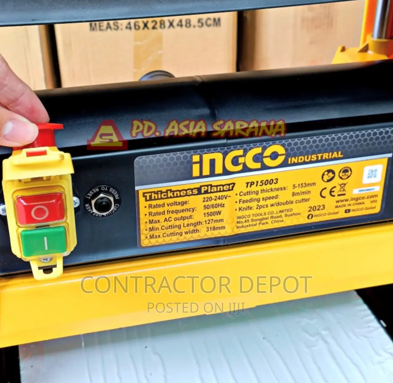 INDUSTRIAL Ingco Thickness Planer 1500W - ТР15003