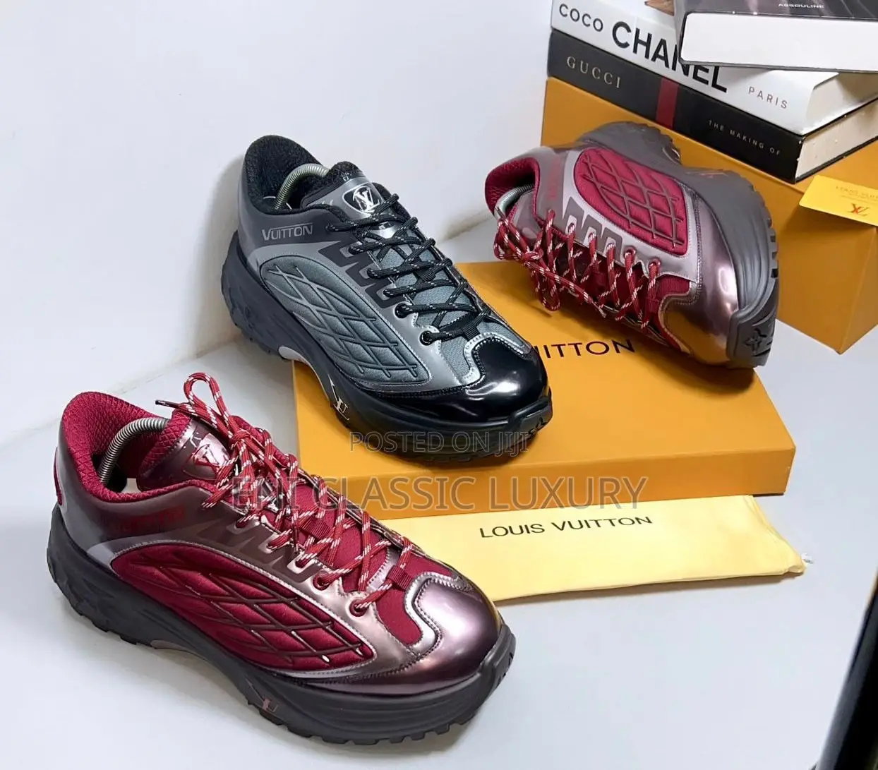 Louis Vuitton Luxury Men's Sneakers Best Quality Well Banded Package