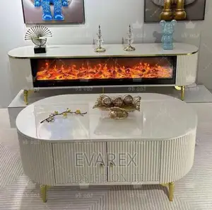 Unique, Fireplay Luxury TV Stand With Remote Control