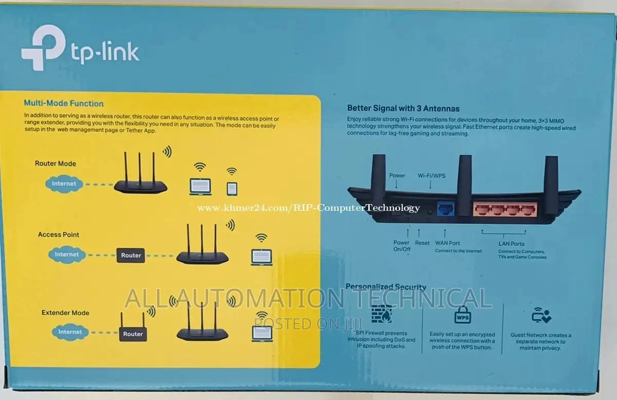 Tp-Link Tl-Wr940n V4 450mbps Wireless N Router