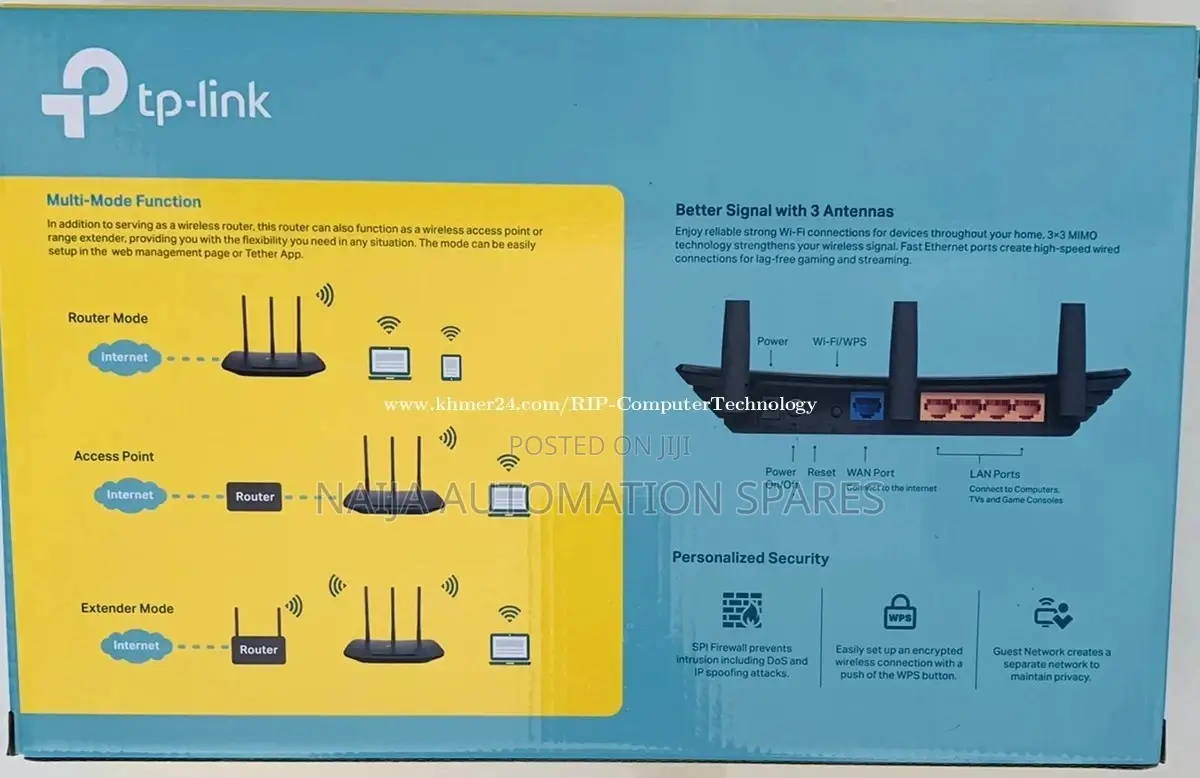 Tp-Link Tl-Wr940n V4 450mbps Wireless N Router