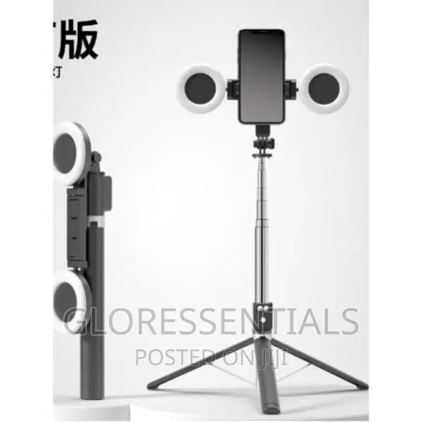 Selfie Stick Tripod Stand With Ring Fill Light