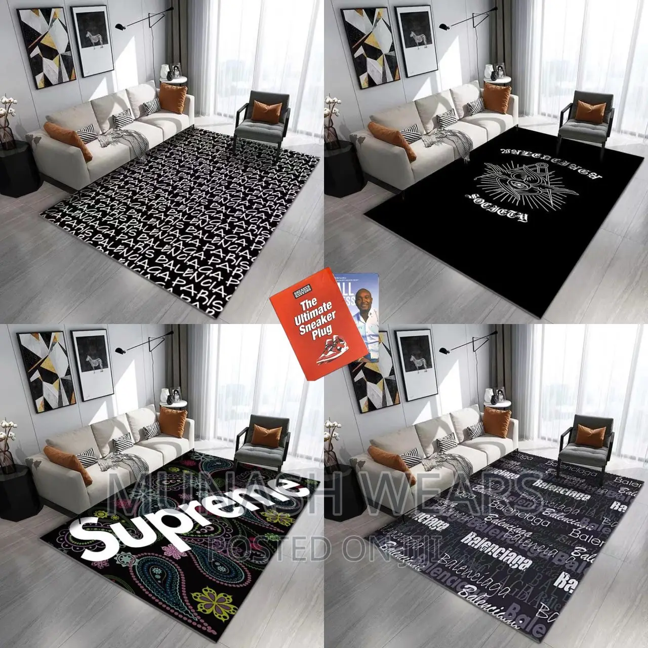 Original Designer Center Rugs for Home Beautification