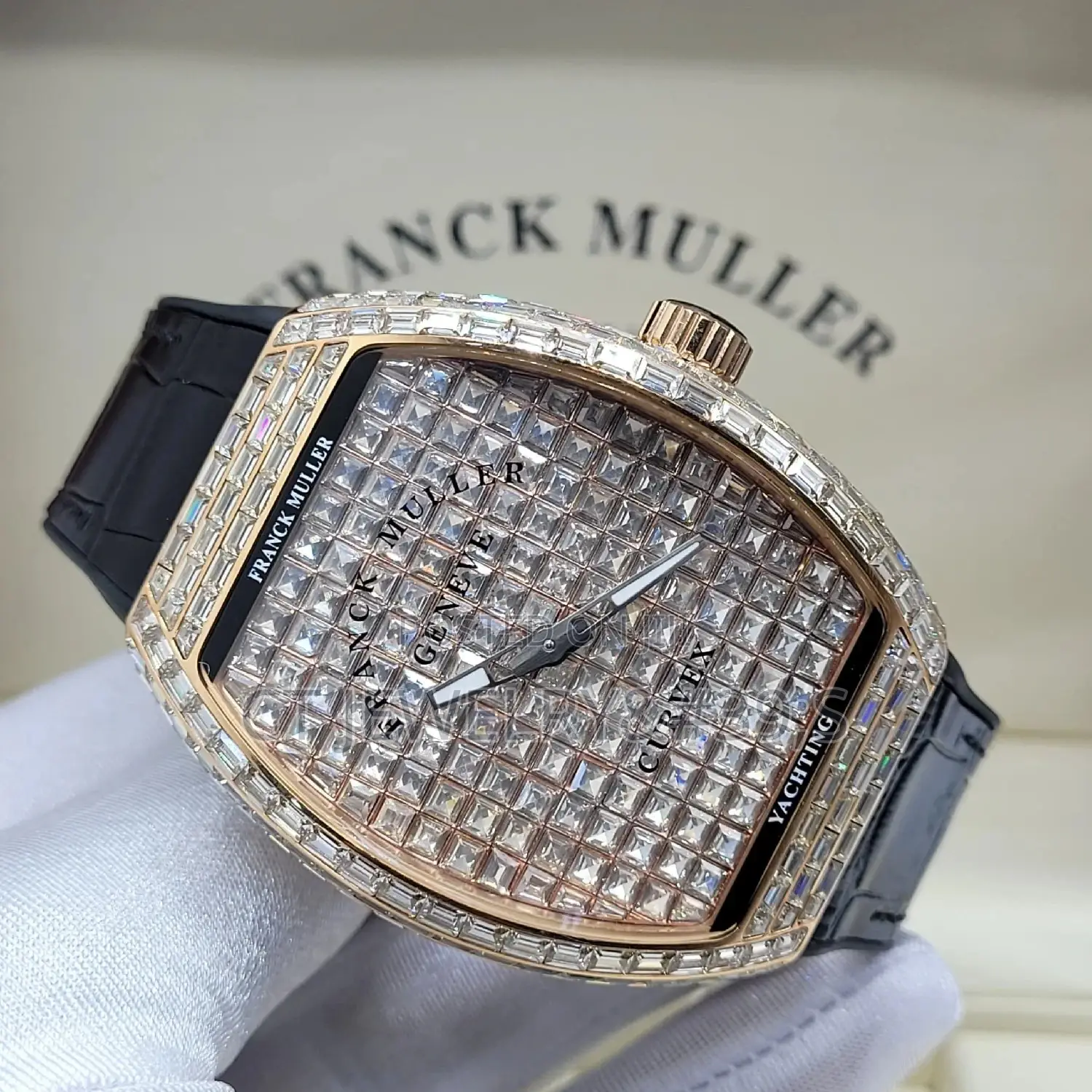 Nice Quality Franck Muller Iced Off (Rubber Leather Strap )