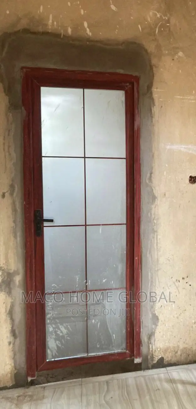 Pure Aluminum Toilet Full Glass Door Double Glass