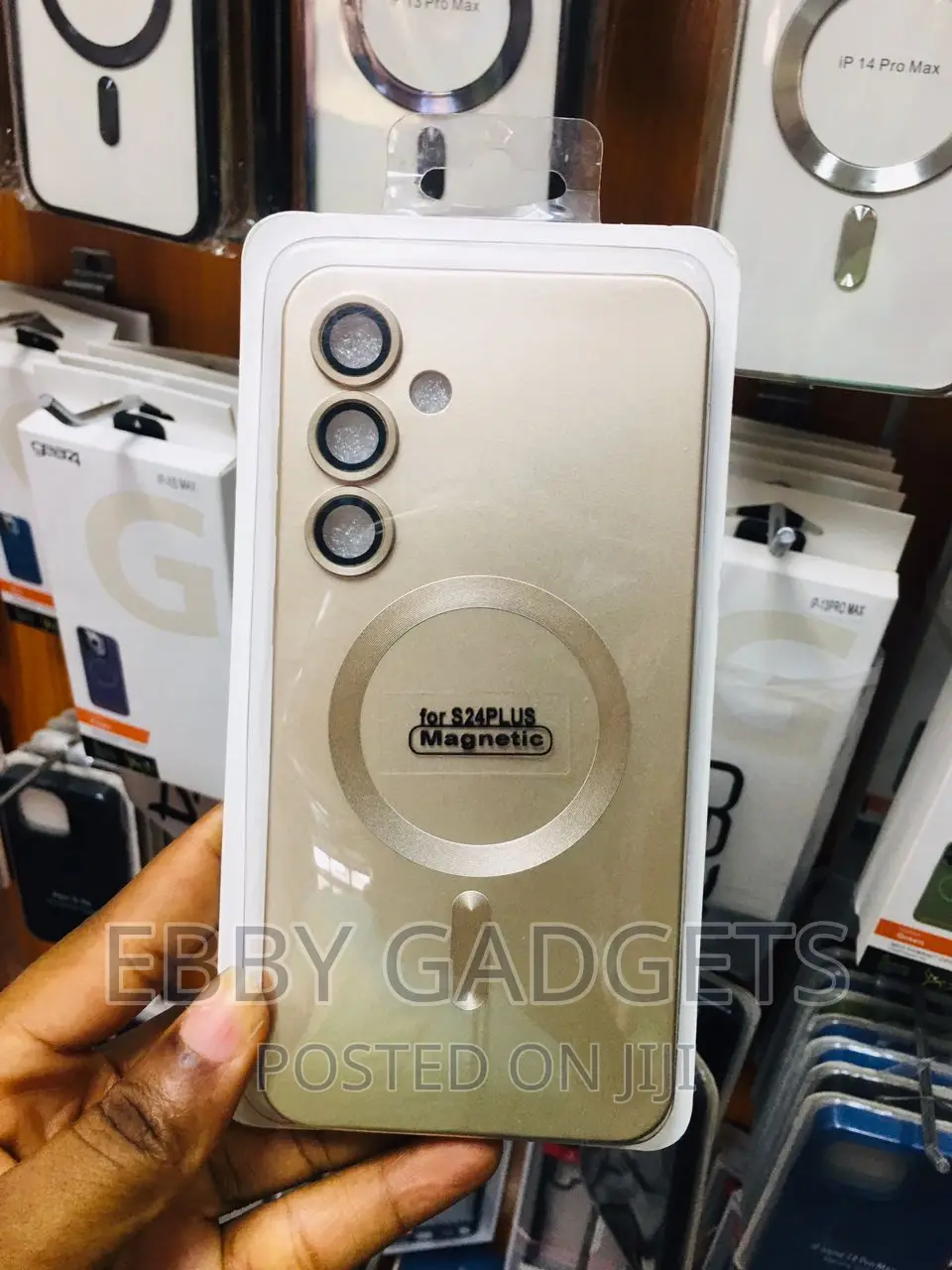Magnetic Phone Case for Samsung Galaxy S24+ Withcamera Lens