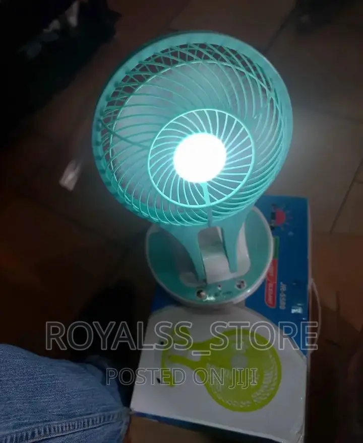 Rechargeable Portable Fan With LED Lights