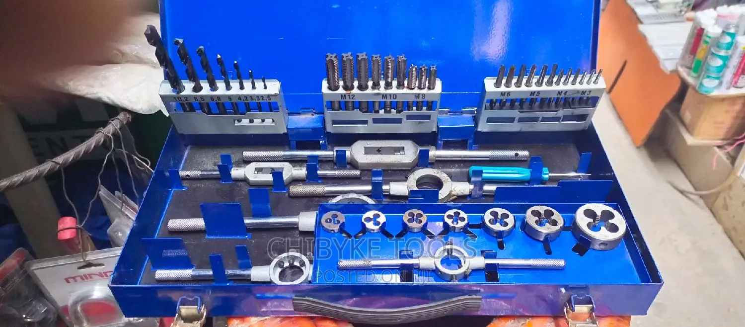 Set of Tap Dies and Drill Bits