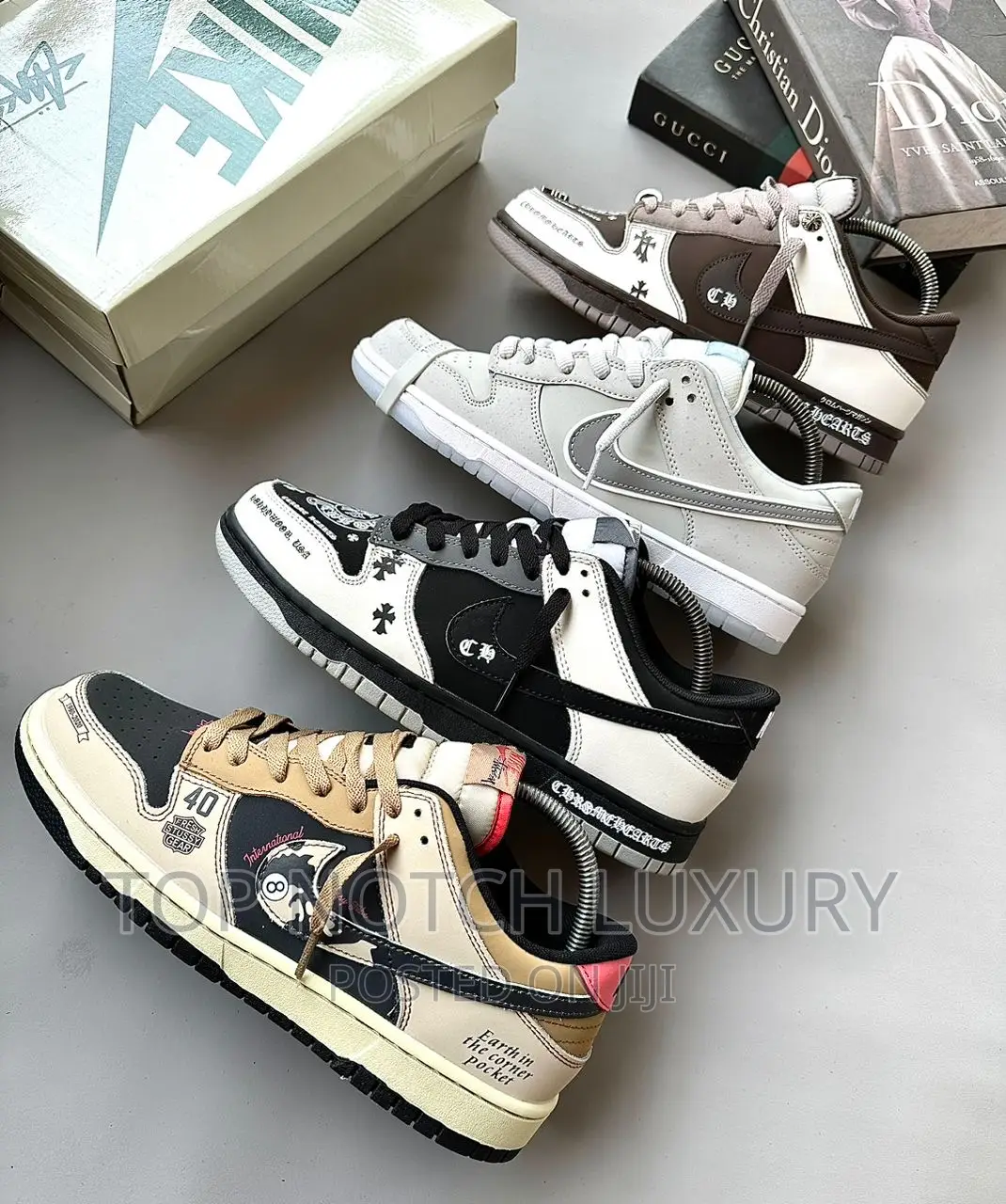 ORIGINAL Stussy X Nike Sb Dunk Low* MALE FEMALE SNEAKERS
