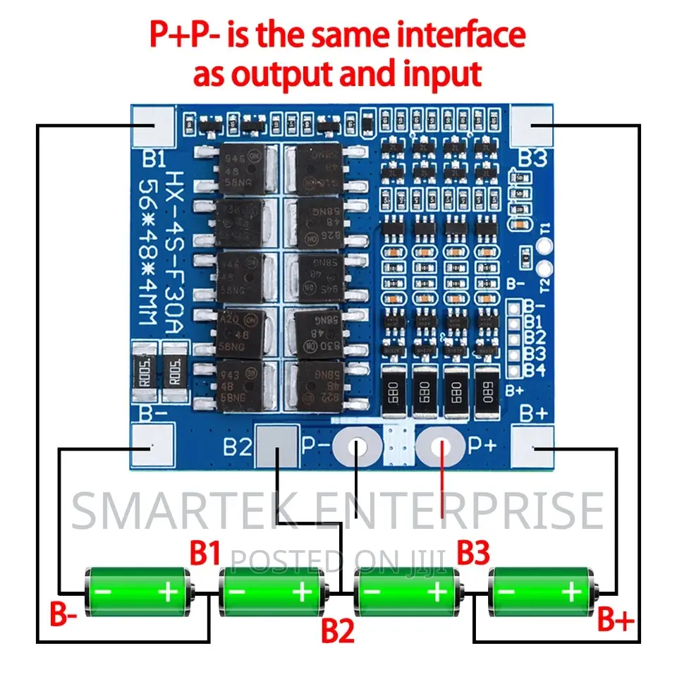 BMS 4S 3.2V 30A Lifepo4 / Li-Ion Battery Charger Board 32650