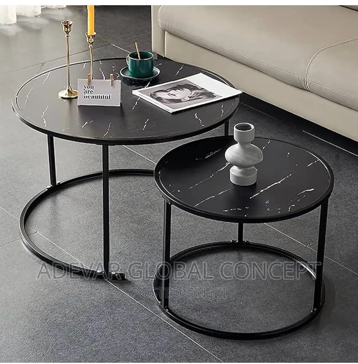 2 in 1 Beautiful Nordic Round Center Table