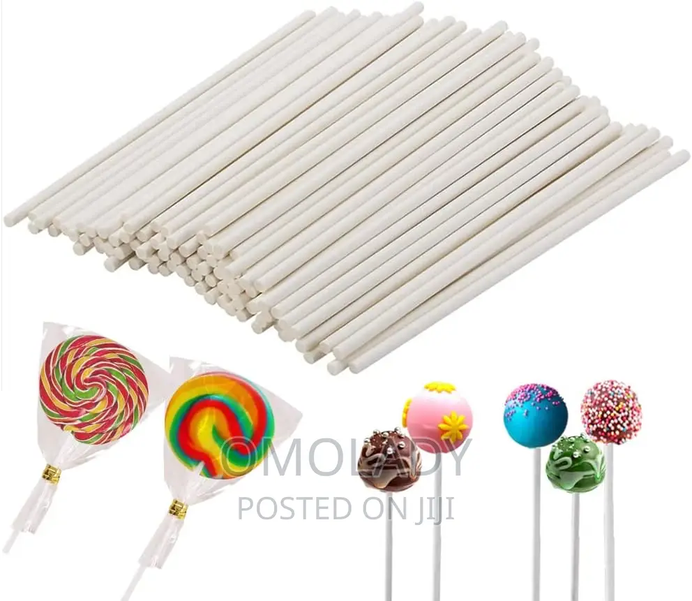 100pc Lollipop Sticks Cake Pop Sticks - 10cm