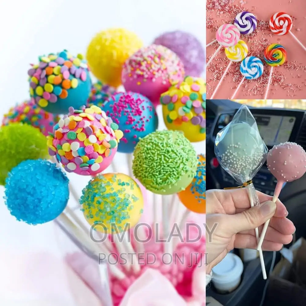 100pc Lollipop Sticks Cake Pop Sticks - 10cm