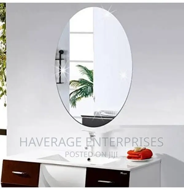 Removable Acrylic Mirror Wall Sticker (60*40cm)