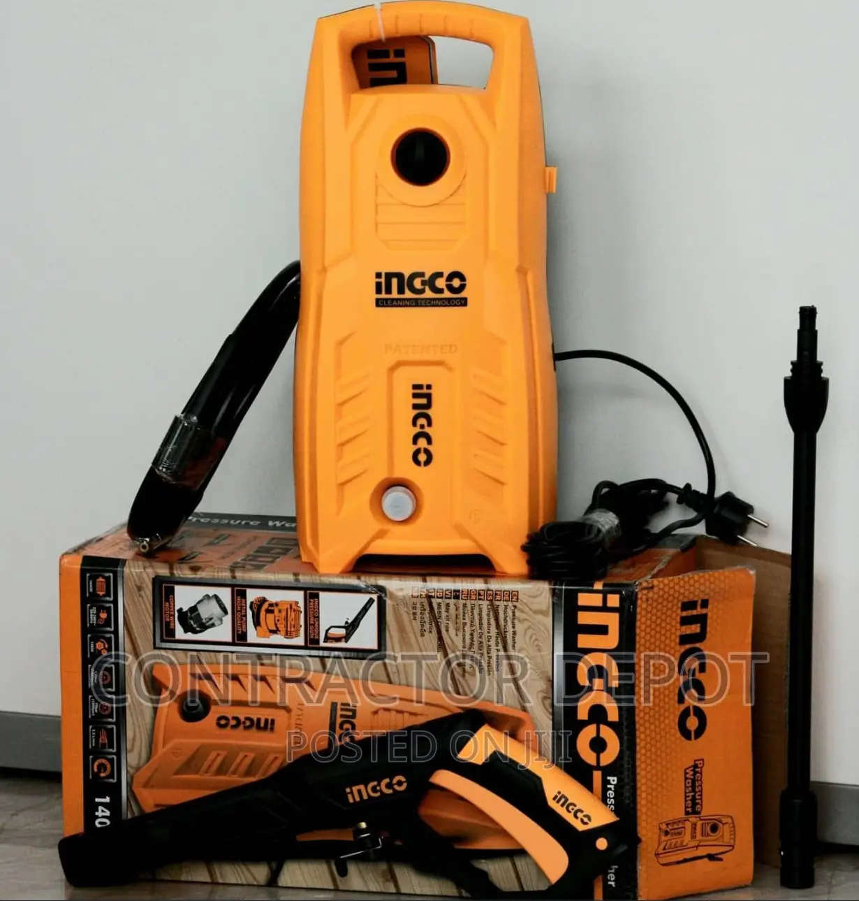 1400 Watt, 100 Bar Ingco Hpwr14008 High Pressure Washer