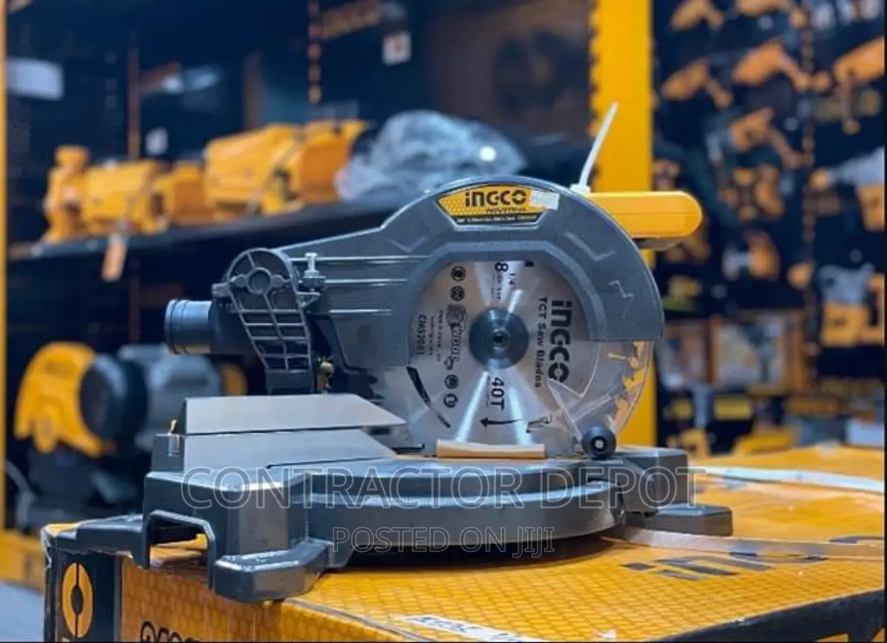 INGCO Cordless Lithium Ion Mitre Saw for Wood and Aluminum