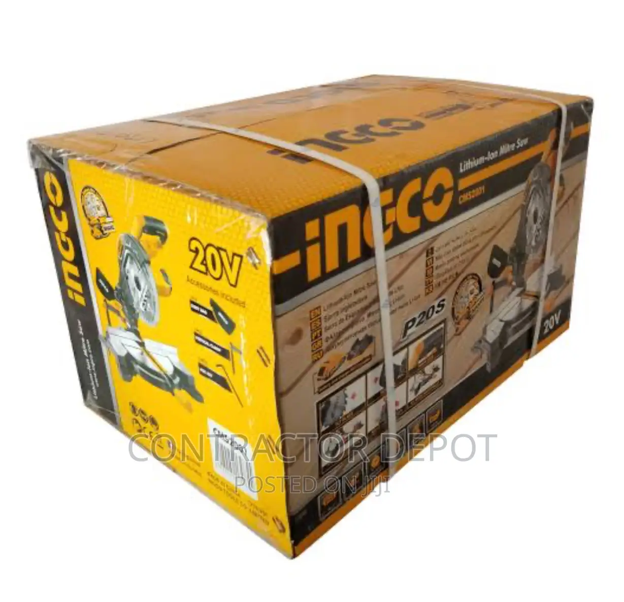 INGCO Cordless Lithium Ion Mitre Saw for Wood and Aluminum