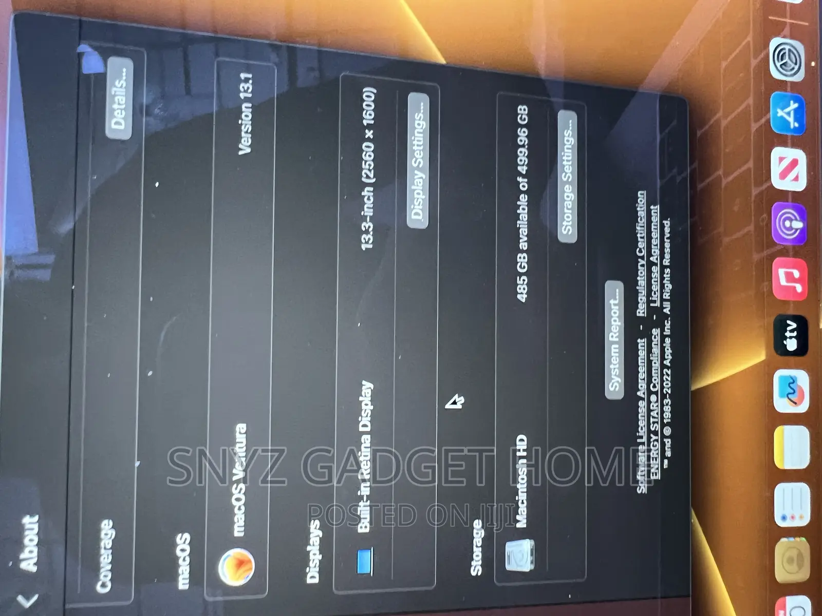 Laptop Apple MacBook Pro 2019 16GB Intel Core I5 SSD 500GB