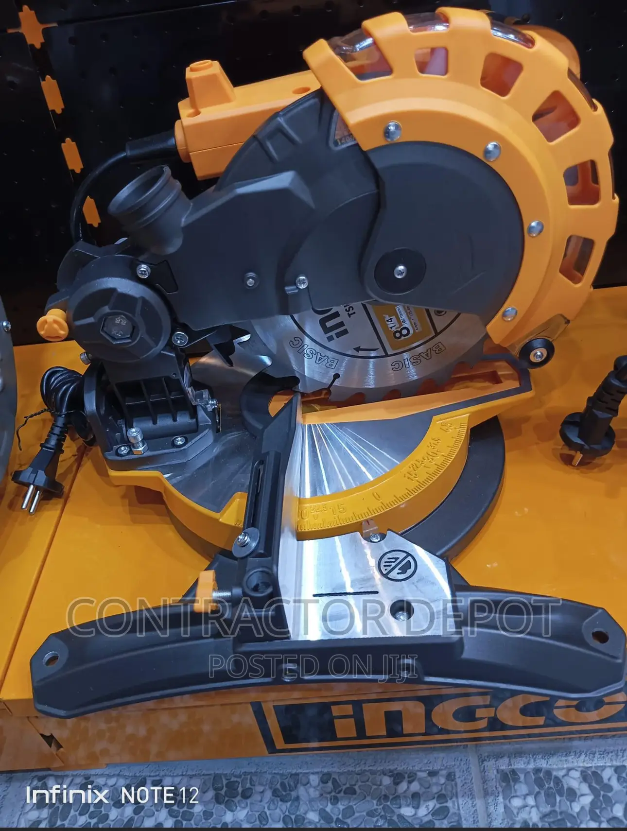 Ingco Miter Saw, Cutting Blade Size: 8 1/4inch