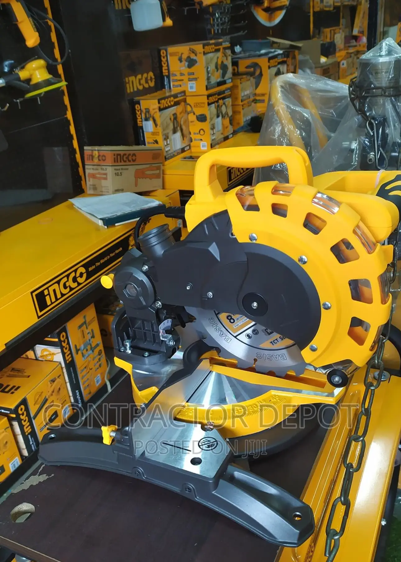 Ingco Miter Saw, Cutting Blade Size: 8 1/4inch