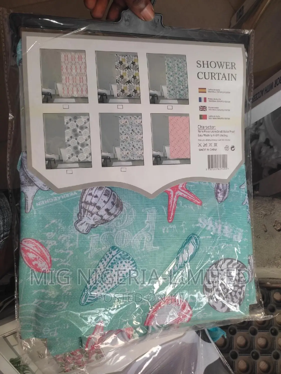 Oumeiya Quality Fabrics Shower Curtain 180cmx200cm