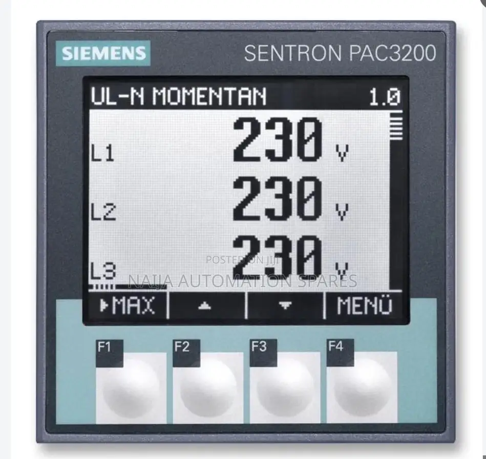 Sentron Pac3200 Multifunction Powermonitoring Meter