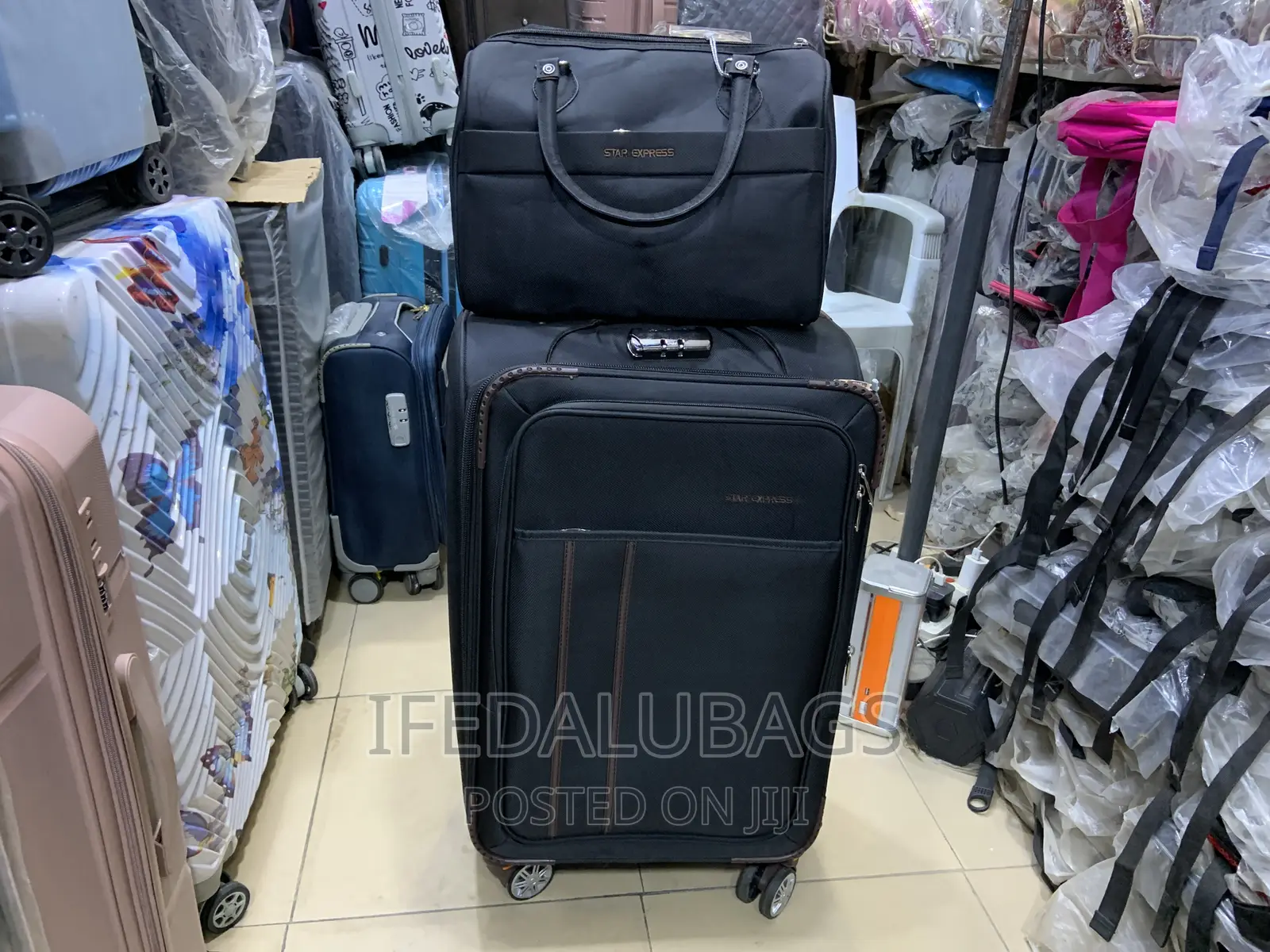 Medium Size Star Express Travel Luggage With Carry on Kit