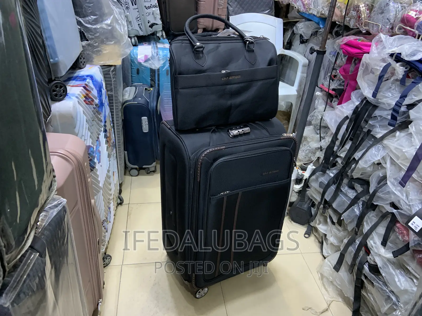 Medium Size Star Express Travel Luggage With Carry on Kit