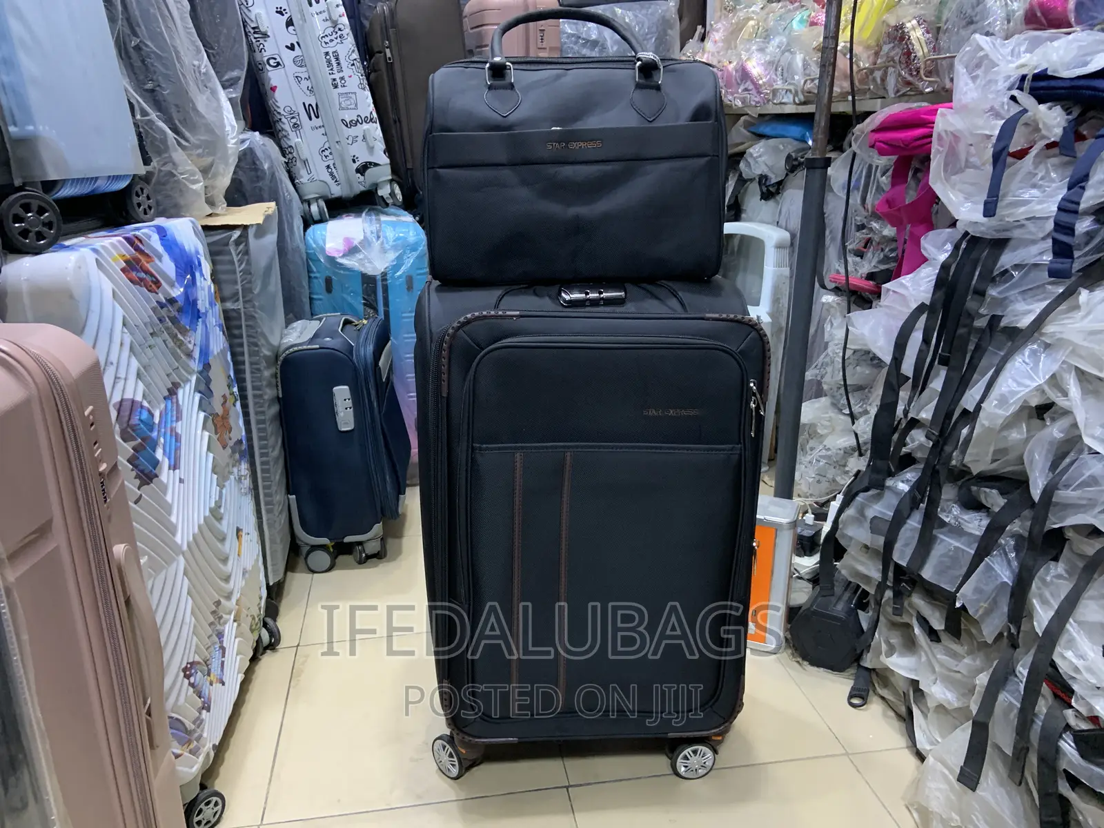 Medium Size Star Express Travel Luggage With Carry on Kit