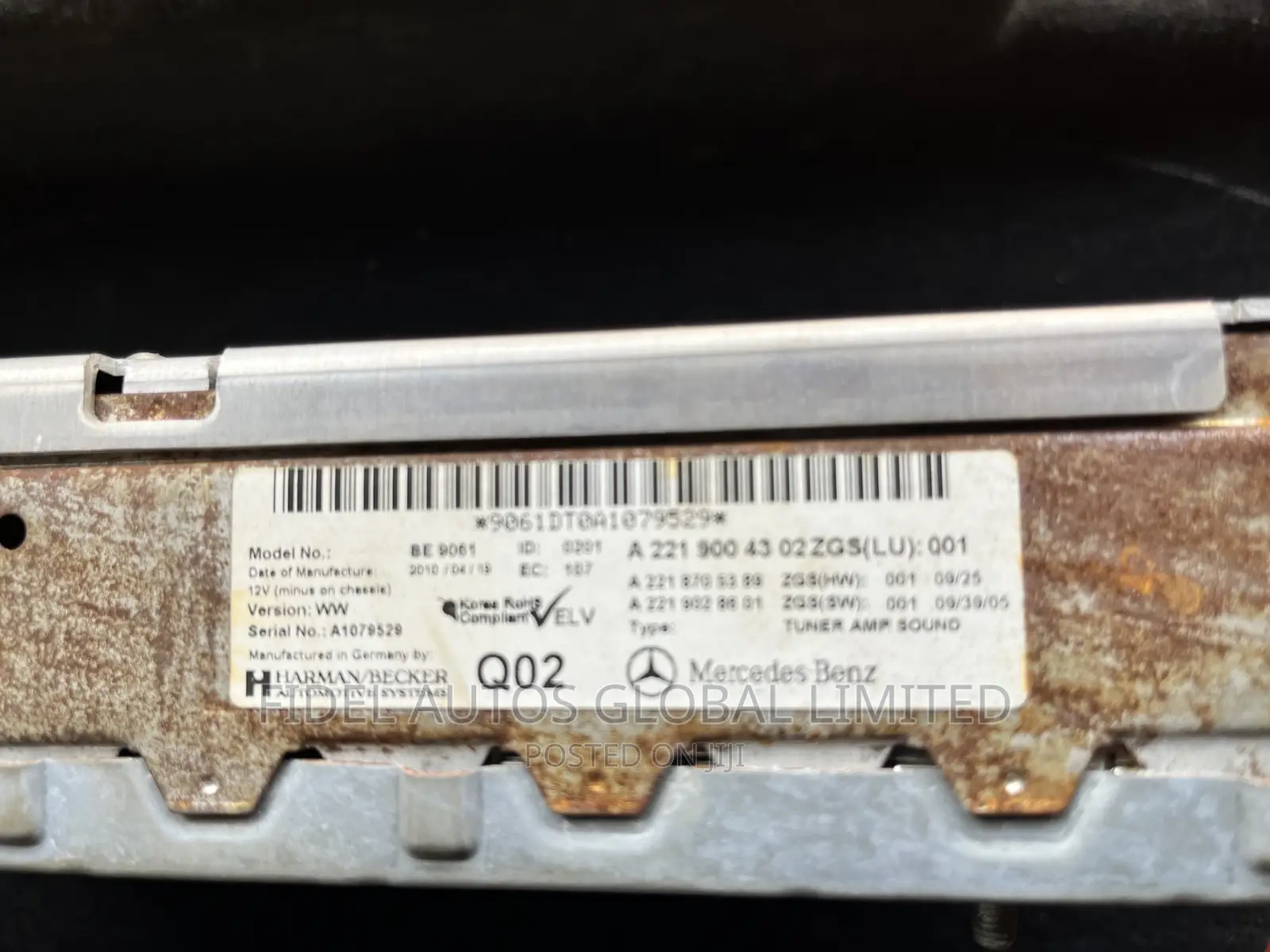 Radio Arm for S550 W221