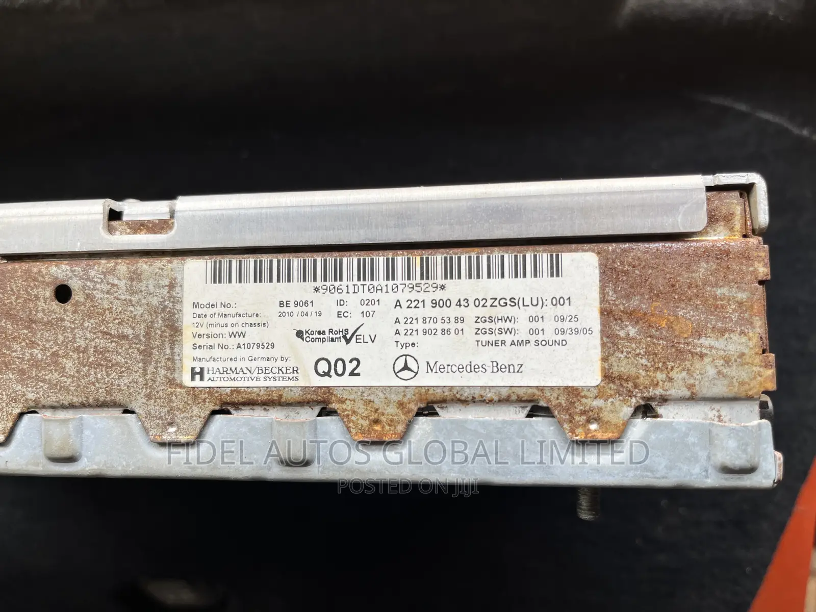 Radio Arm for S550 W221