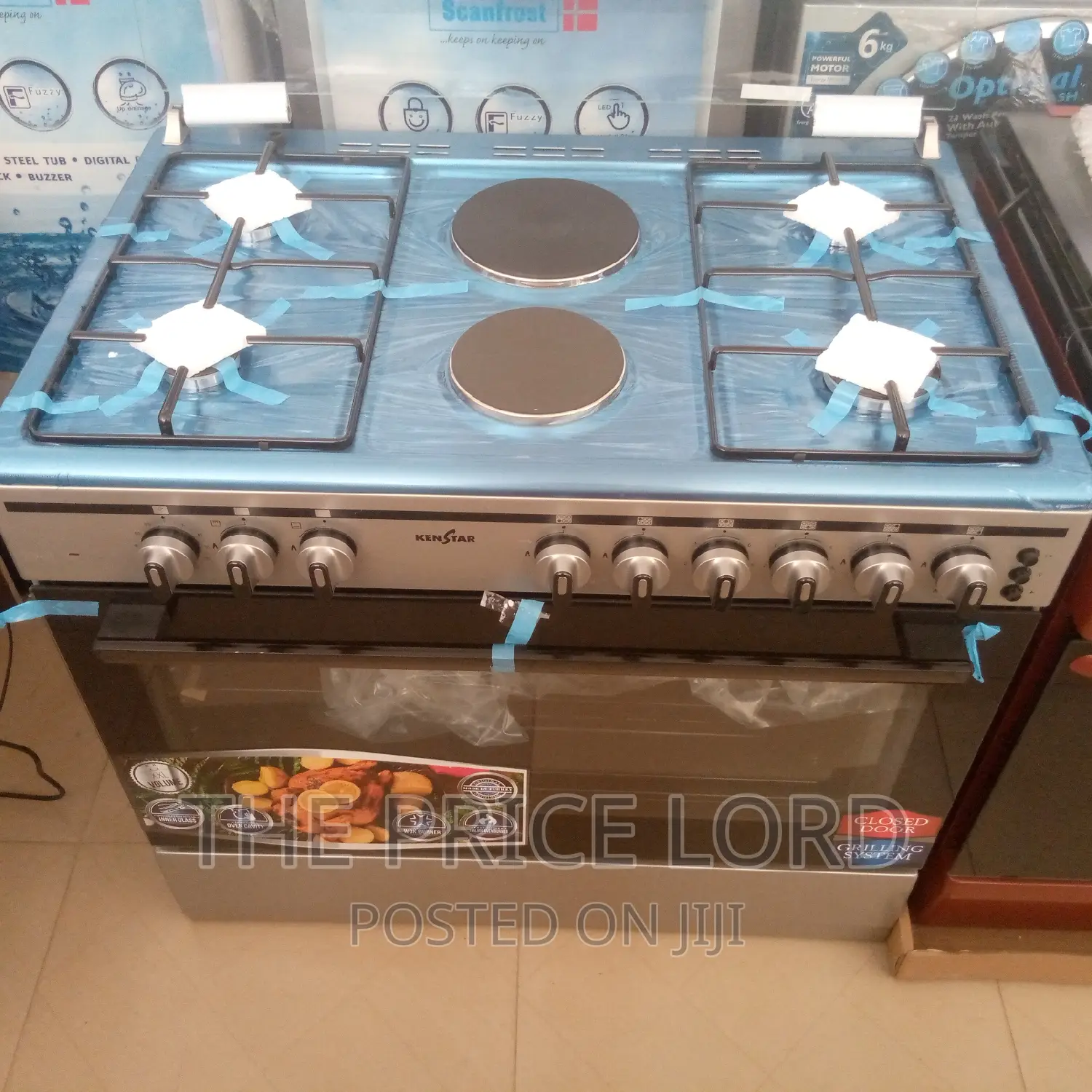 Kenstar 60 90 4gas + 2electric Gas Cooker
