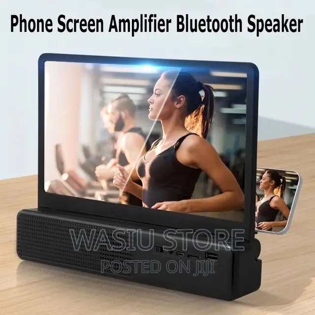 Portable Bluetooth Speaker 12inch HD Phone Screen Amplifier