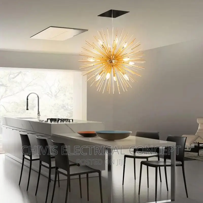 Nordic Modern Creative Personalized Chandelier Golden Simple