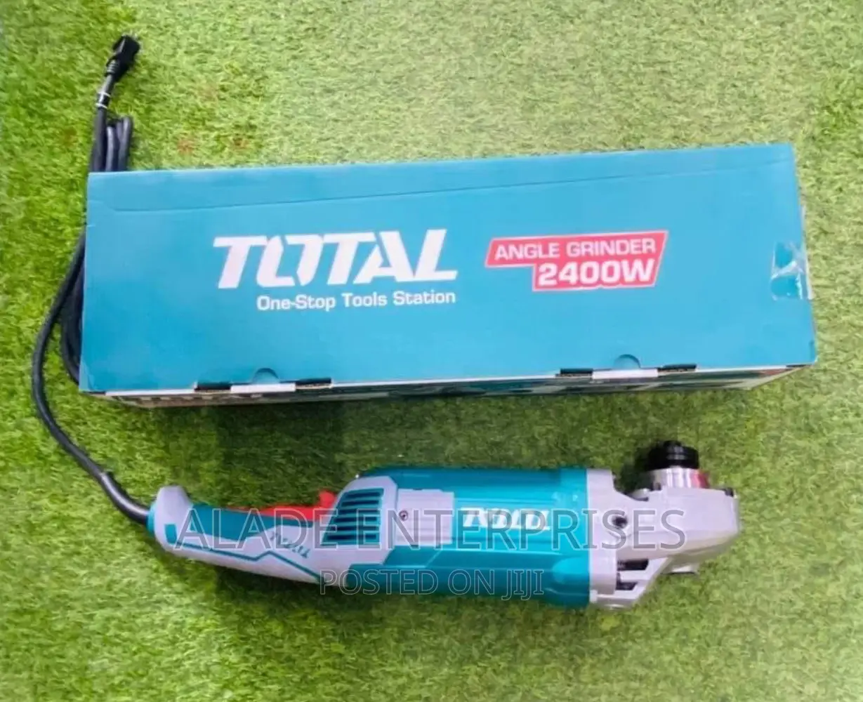 Total Tools 2400w Industrial Angle Grinder, Auxiliary Handle