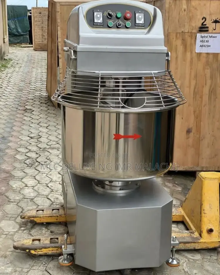 Hs130l 50kg Spiral Mixer/Double Electric Motor One Bag Mixer