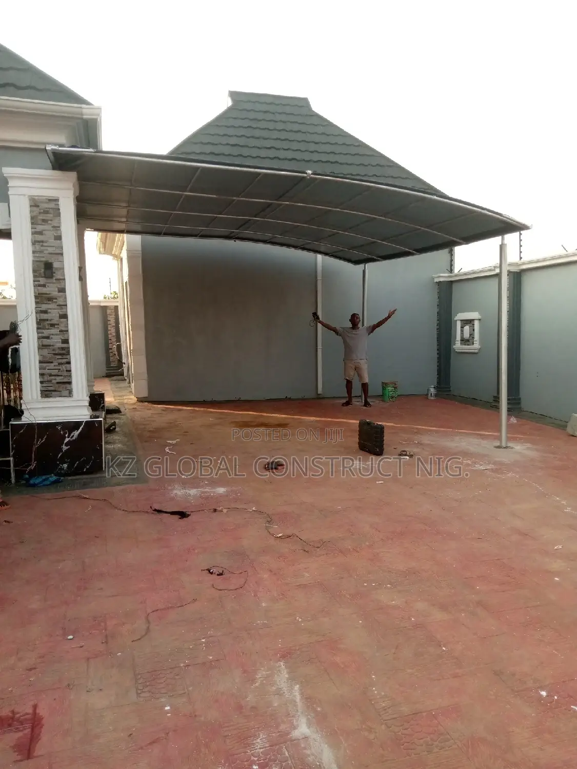 Carport With Wall Connector Series 1