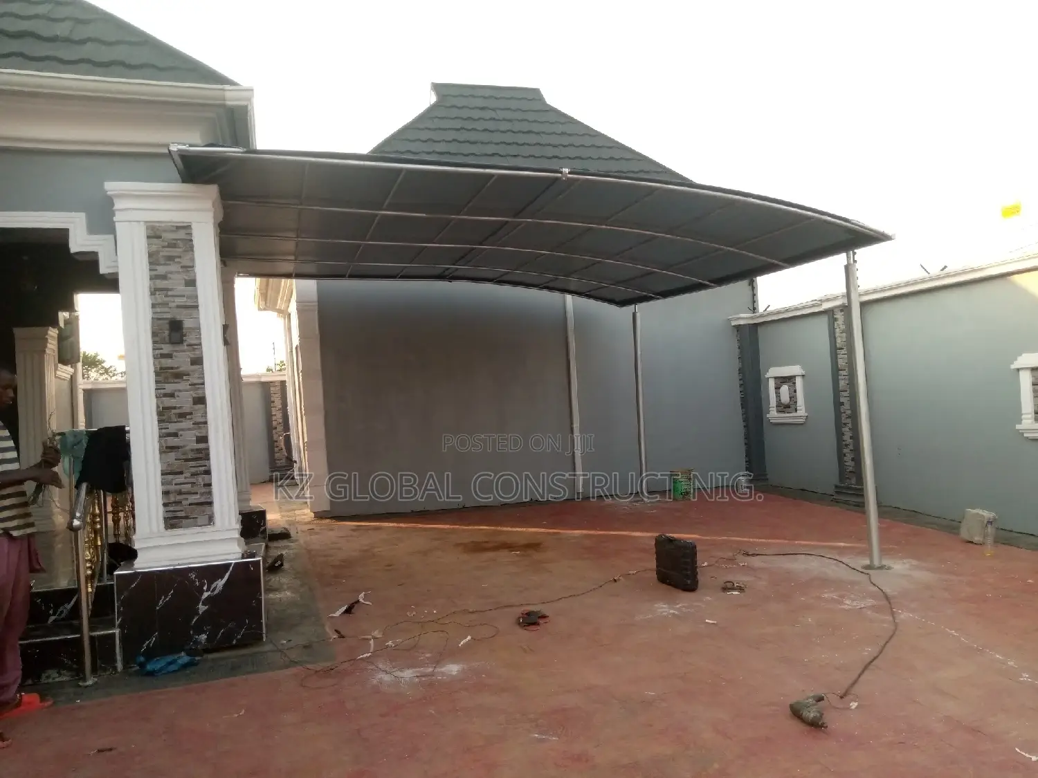 Carport With Wall Connector Series 1