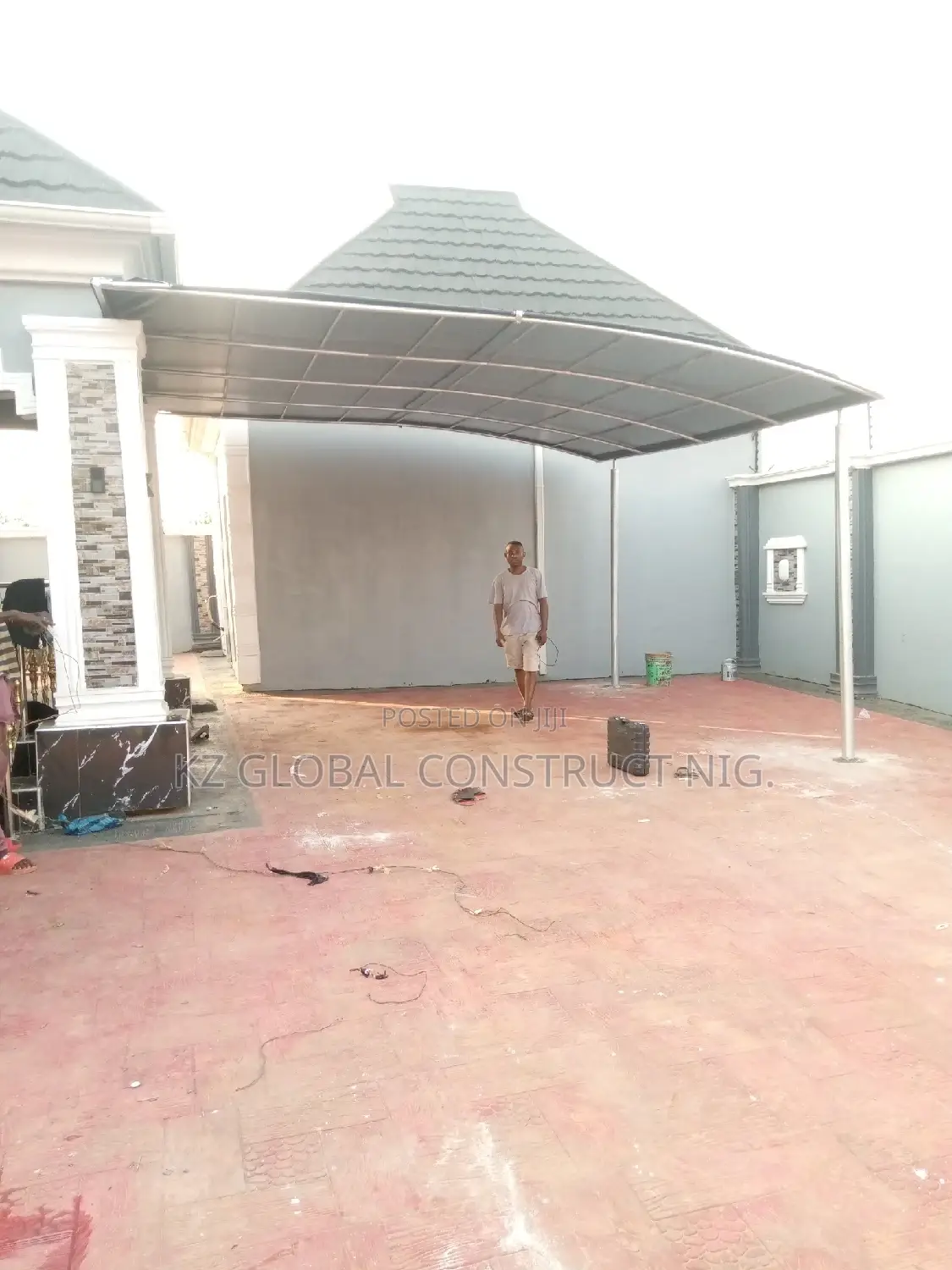 Carport With Wall Connector Series 1