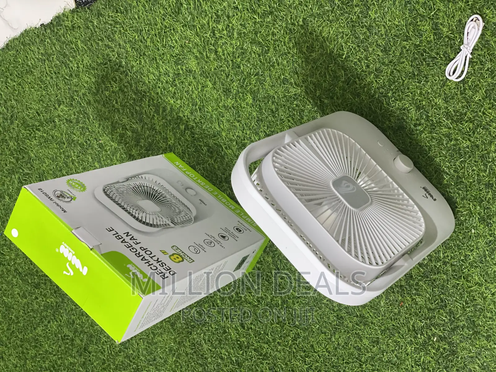 Unique Portable Rechargeable Desktop Fan
