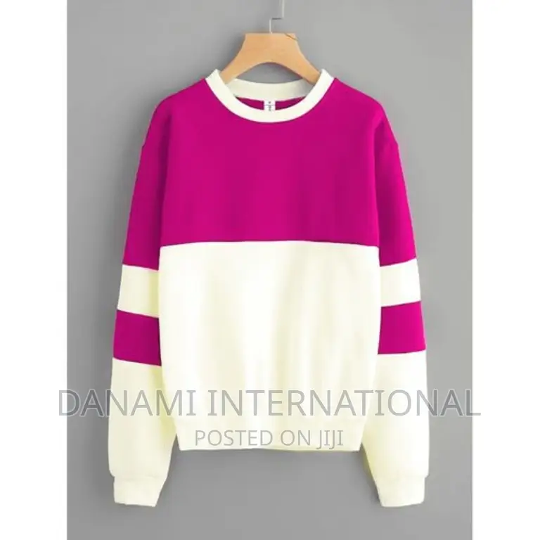 Danami Women Long Sleeve Contrast Designed Sweatshirt