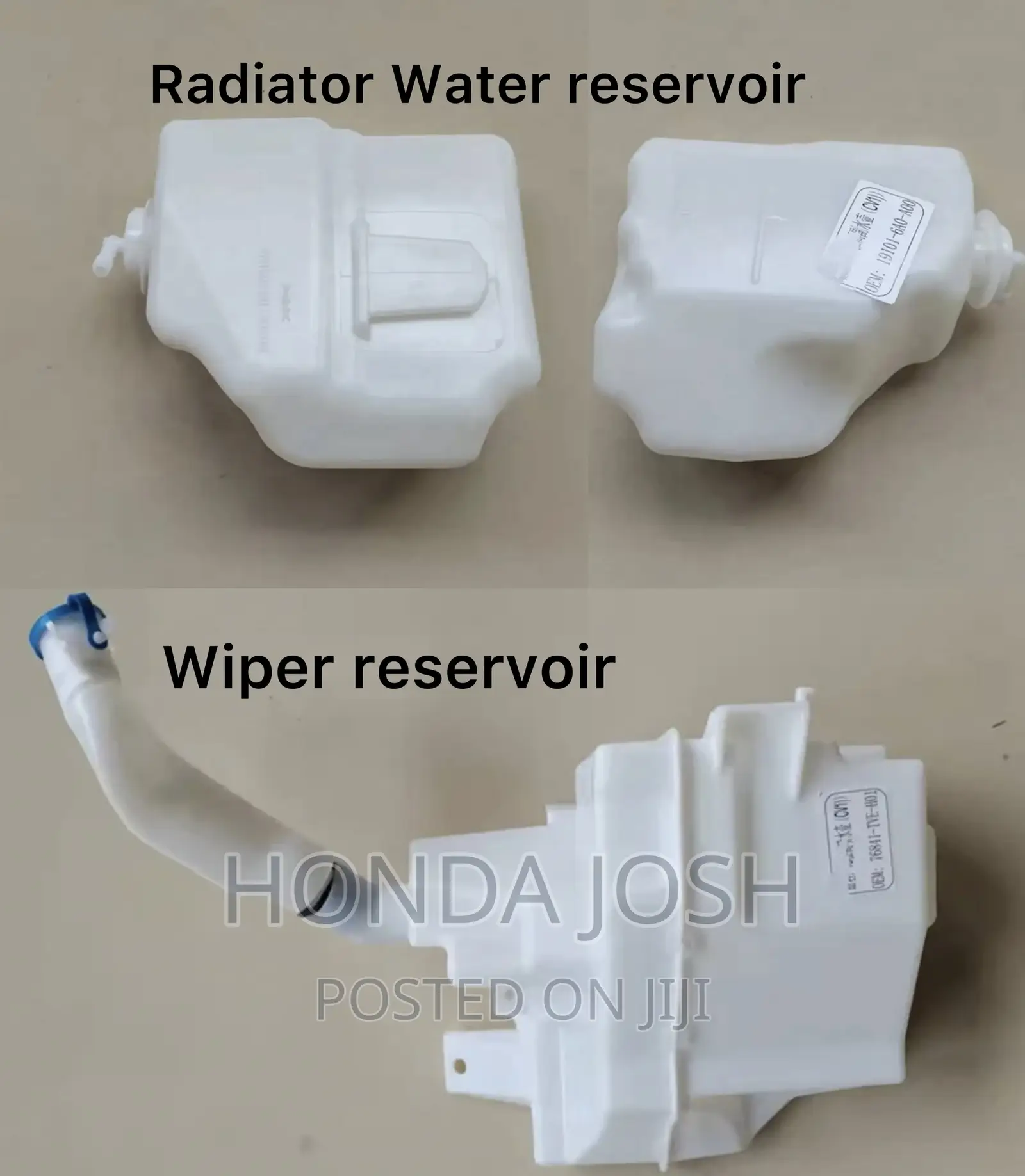 Wiper Reservoir/Radiator Reservoir Honda