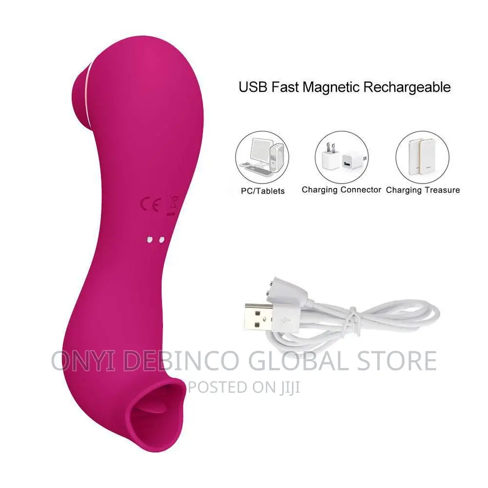 Sucker + Licker Silicone Vibrator 10 Different Sucking Mode