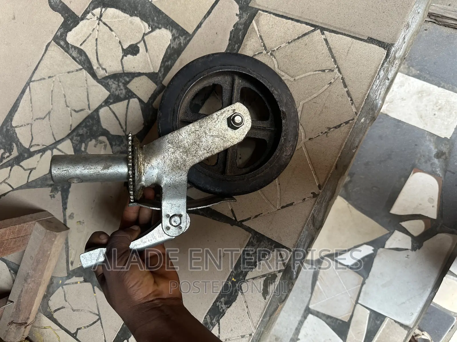 8" X 2" Scaffold Caster Wheels Set of 4 1 3/8" Tube Size