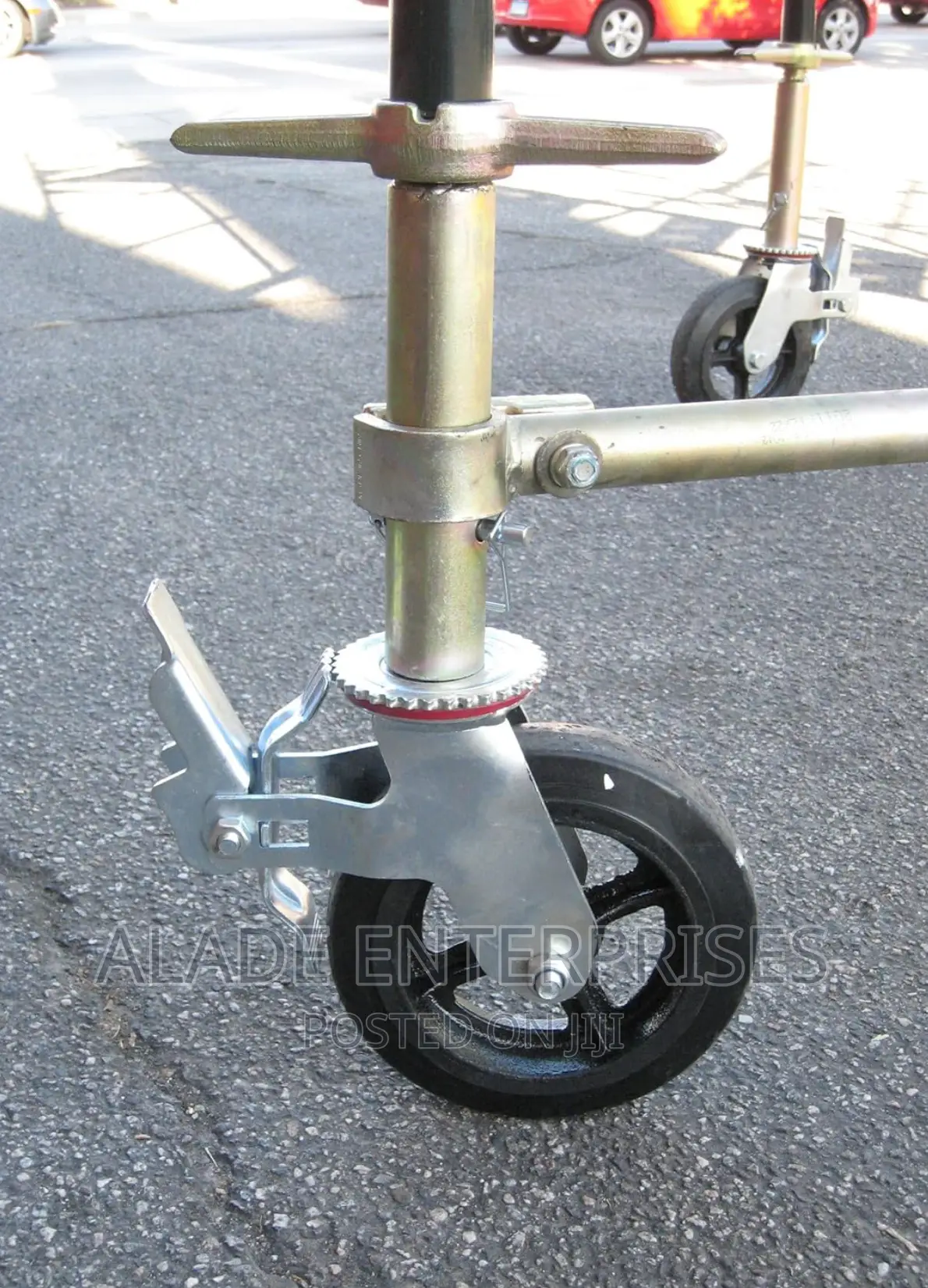 8" X 2" Scaffold Caster Wheels Set of 4 1 3/8" Tube Size
