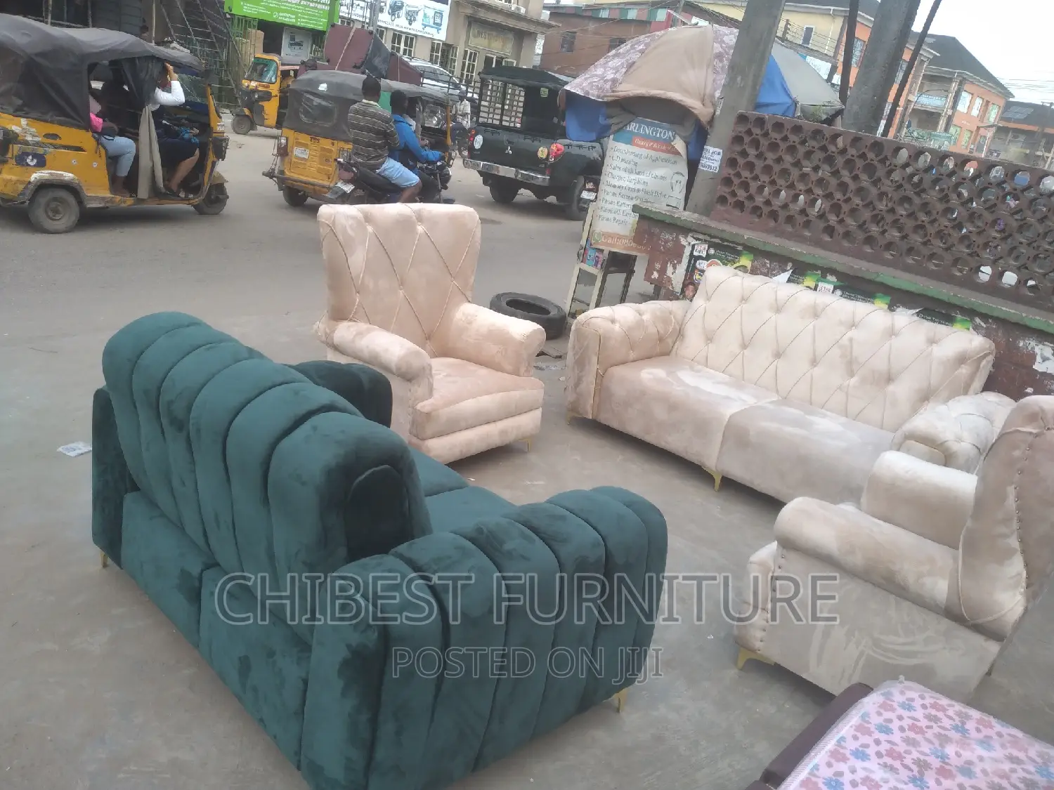 Quality Complete Set of 7 Seater Ulphostery Padded Chair