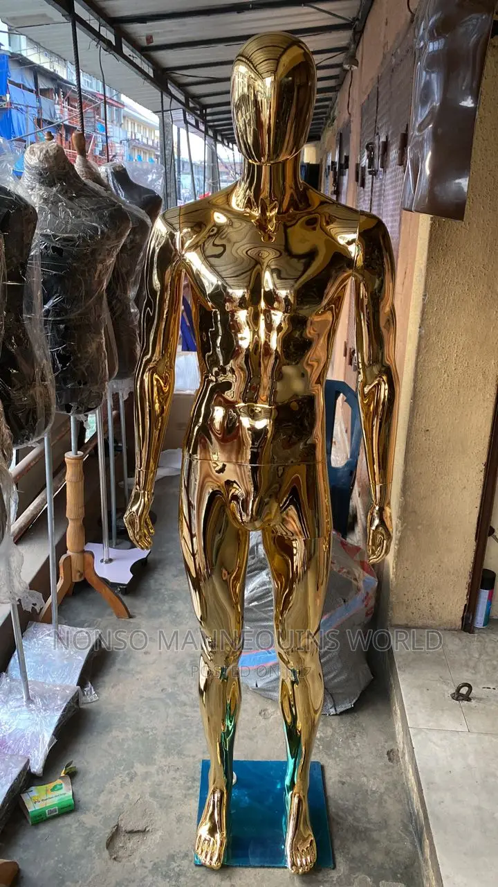 Full Body Gold Male Display Mannequin