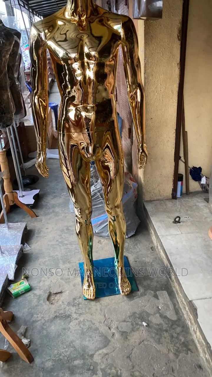 Full Body Gold Male Display Mannequin